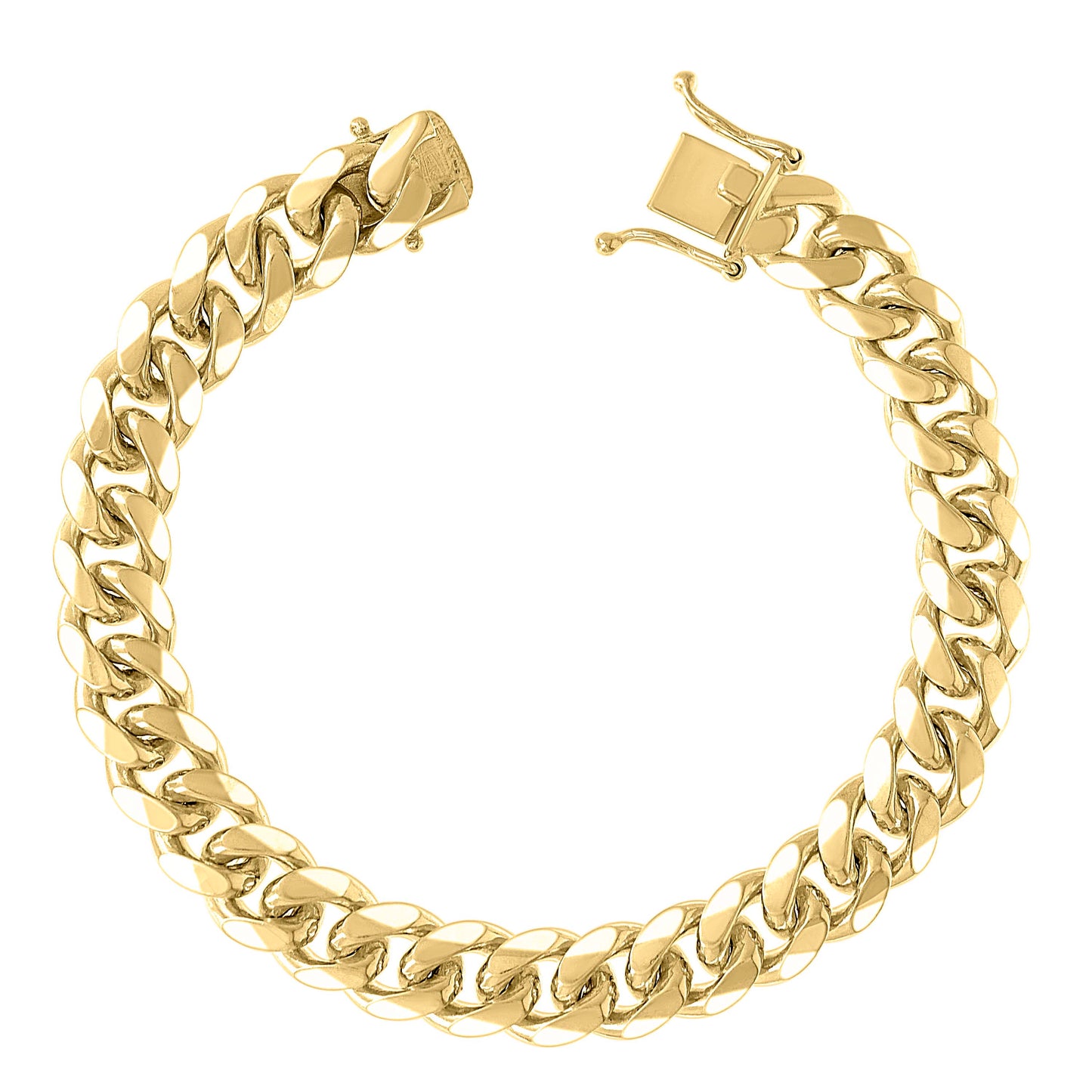 925 Silver Solid Miami Cuban Chain 9.8mm
