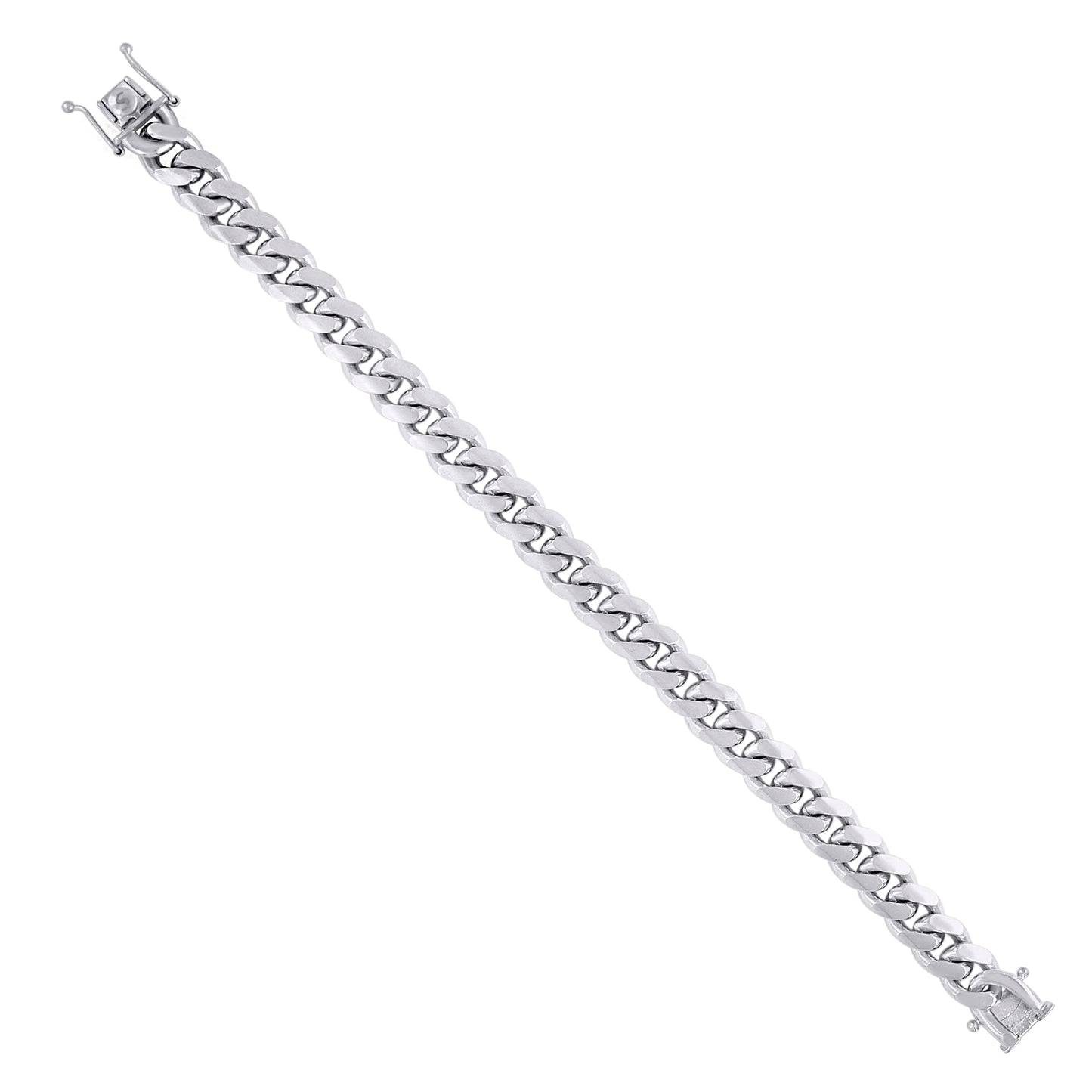 925 Silver Solid Miami Cuban Chain 9.8mm