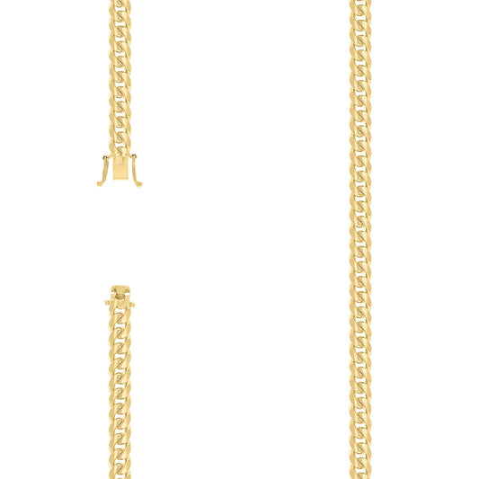 925 Silver Solid Miami Cuban Chain 4.9mm
