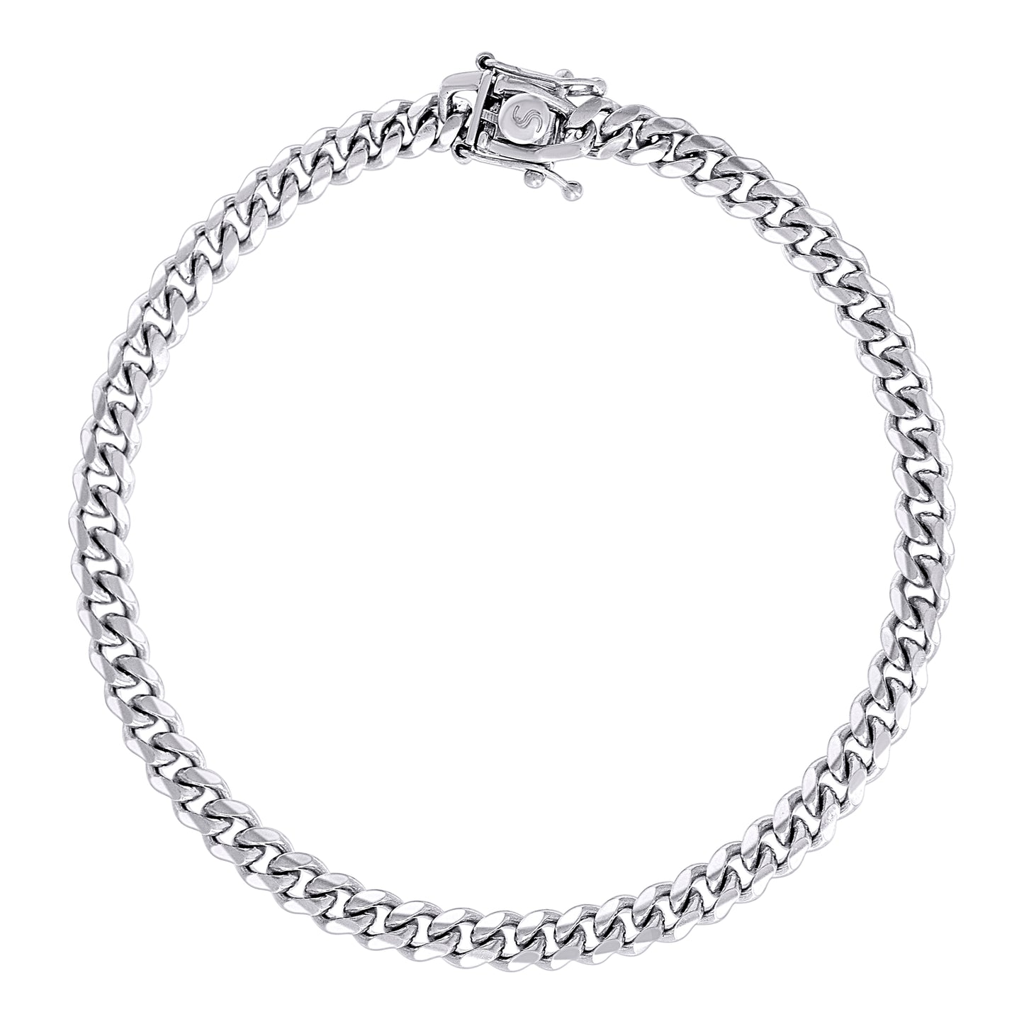 925 Silver Solid Miami Cuban Chain 4.9mm