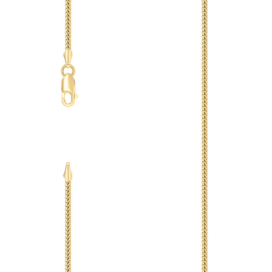 925 Silver Solid Miami Cuban Chain 2mm
