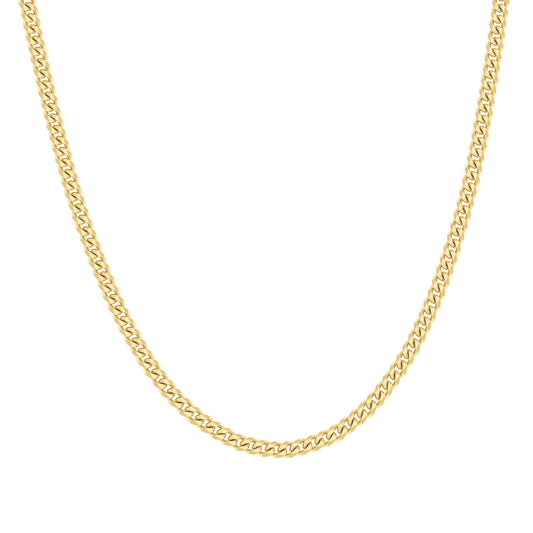 925 Silver Solid Miami Cuban Chain 3.5mm