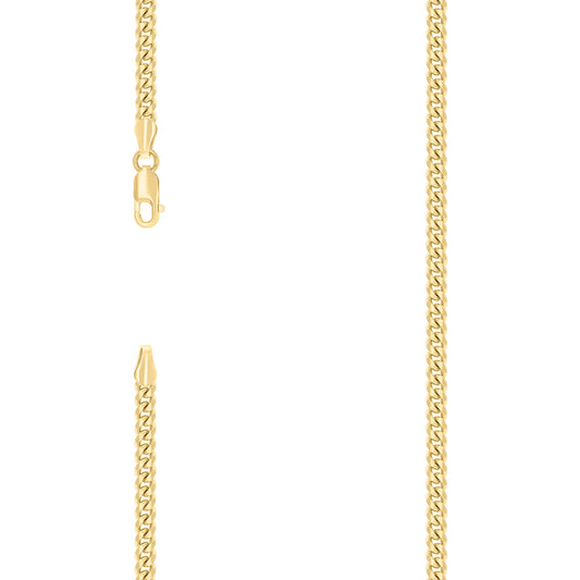 925 Silver Solid Miami Cuban Chain 3.5mm