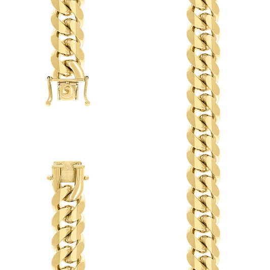 925 Silver Solid Miami Cuban Chain 14.5mm