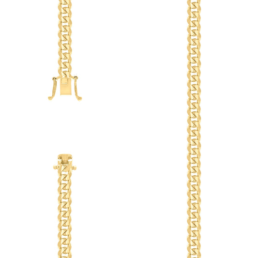 925 Silver Solid Miami Cuban Chain 6.3mm