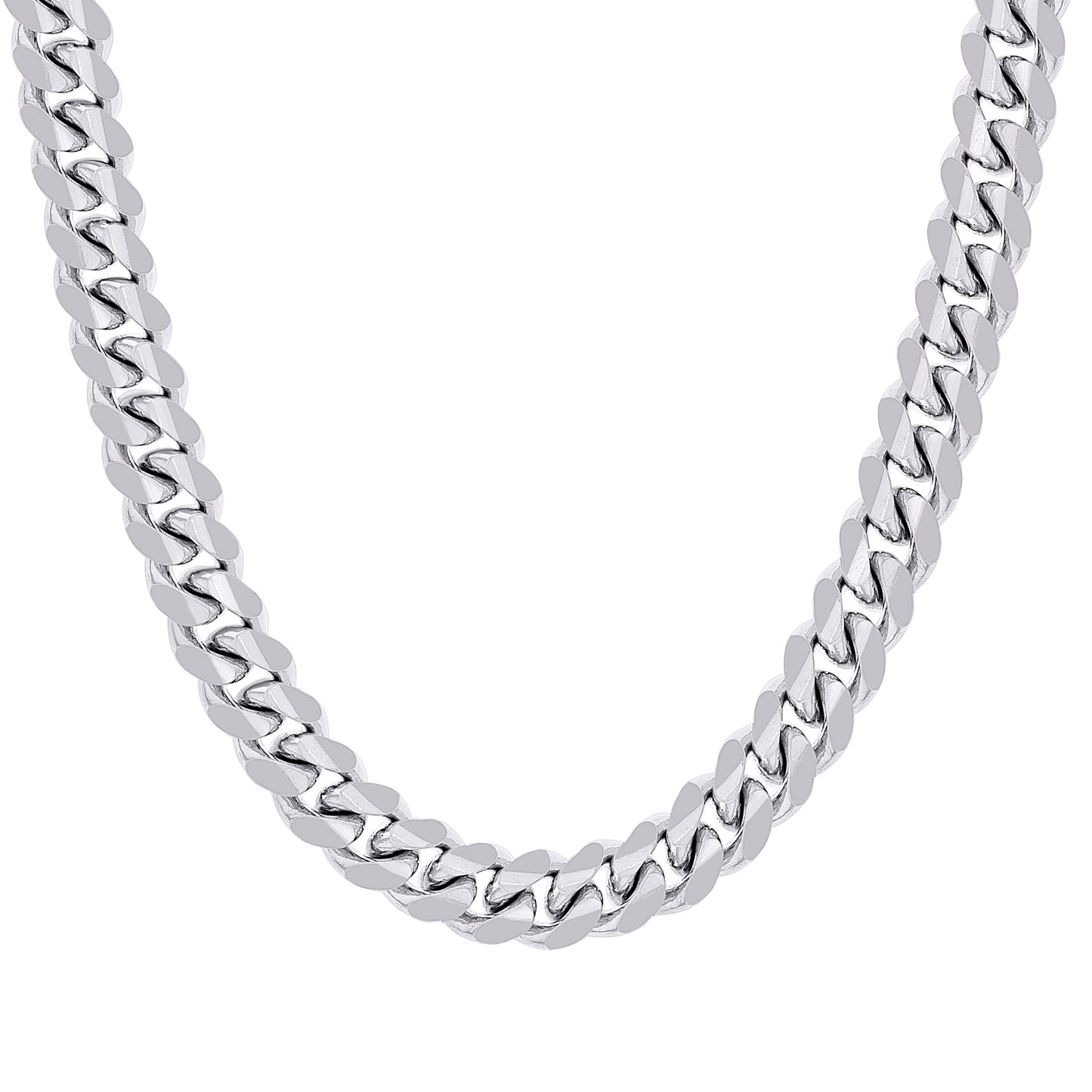 925 Silver Solid Miami Cuban Chain 11.8mm