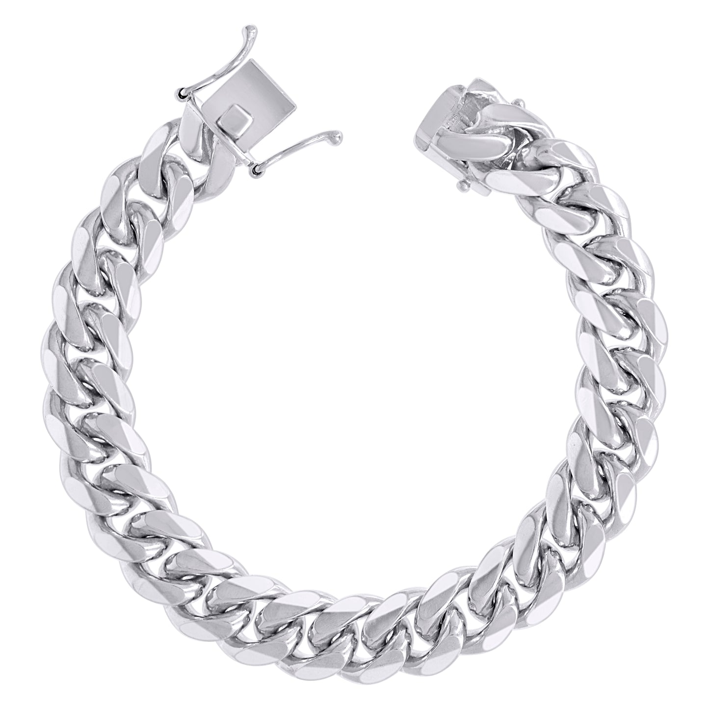 925 Silver Solid Miami Cuban Chain 11.8mm