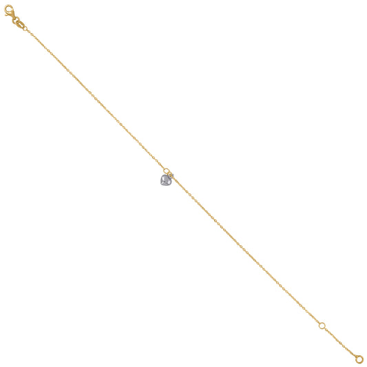 14Kt Gold Anklet 10"