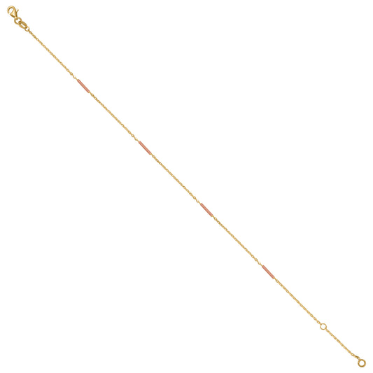 14Kt Gold Anklet 10"