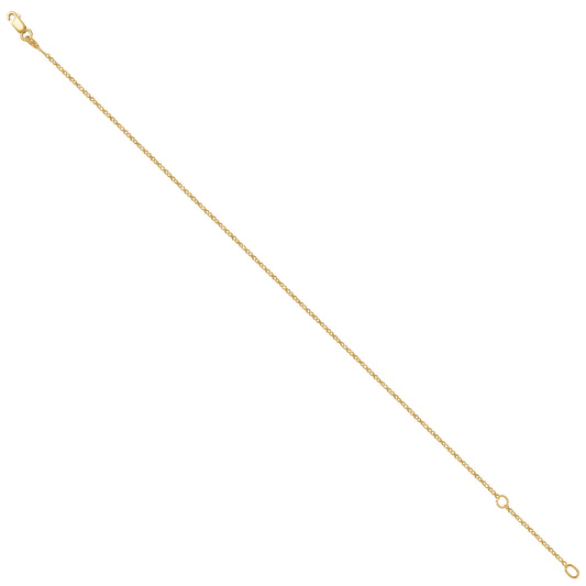 14Kt Gold Anklet 10"