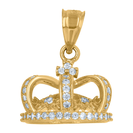 10Kt Gold Cz Pendant