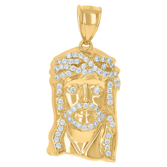 10Kt Gold Cz Pendant