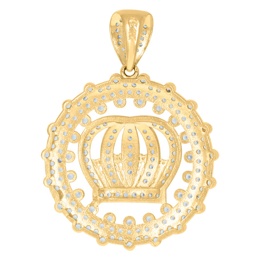 10Kt Gold Cz Pendant
