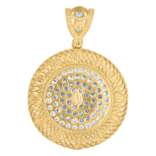 10Kt Gold Cz Pendant