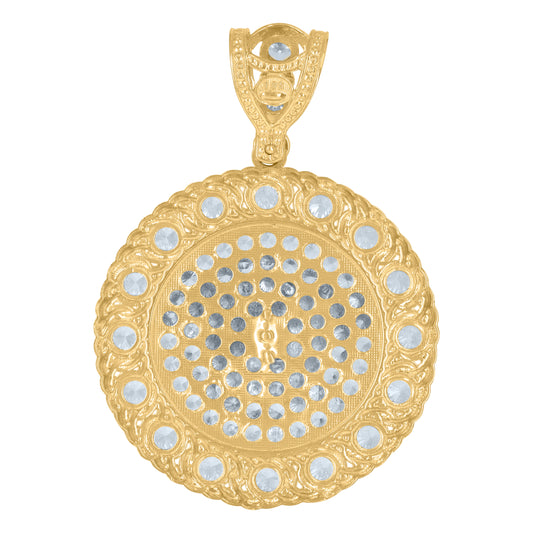 10Kt Gold Cz Pendant