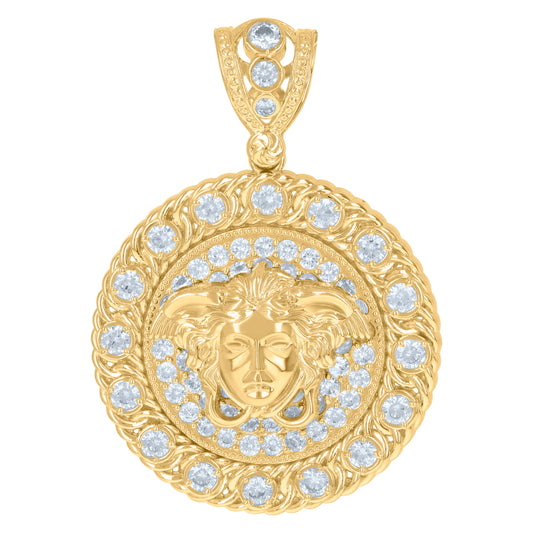 10Kt Gold Cz Pendant