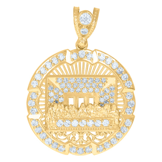 10Kt Gold Cz Pendant