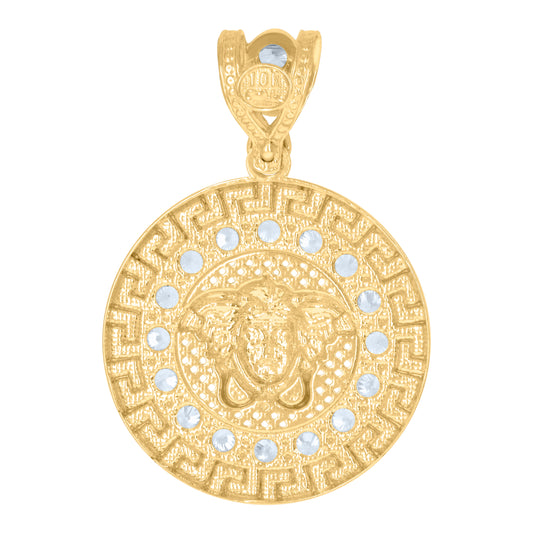 10Kt Gold Cz Pendant