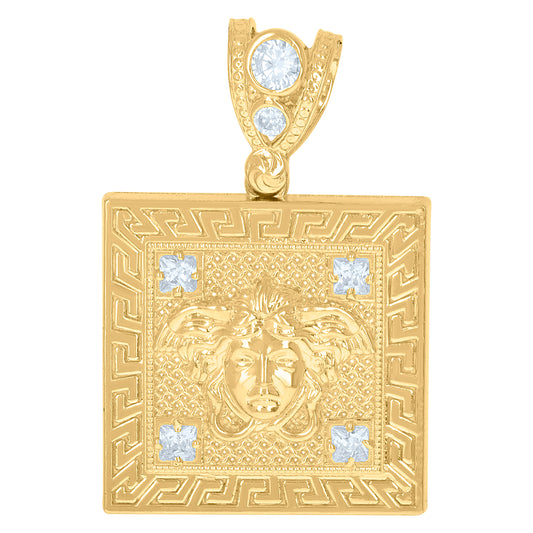 10Kt Gold Cz Pendant
