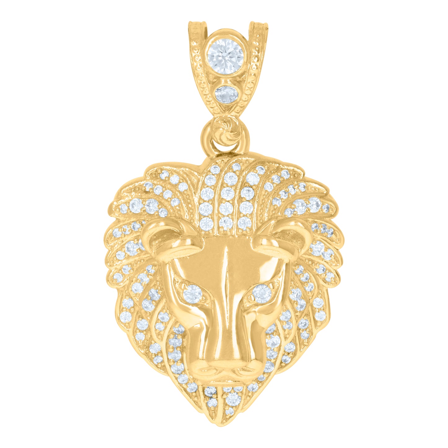 10Kt Gold Cz Pendant