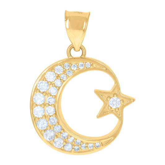 10Kt Gold Cz Pendant