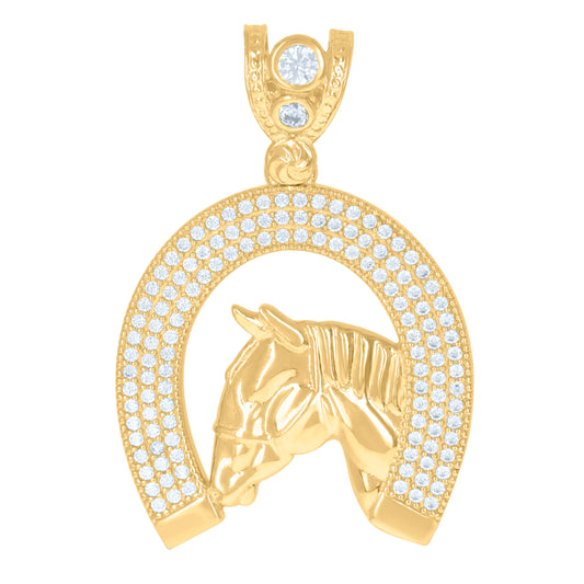 10Kt Gold Cz Pendant