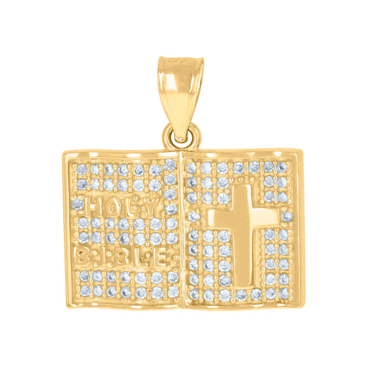 10Kt Gold Cz Pendant