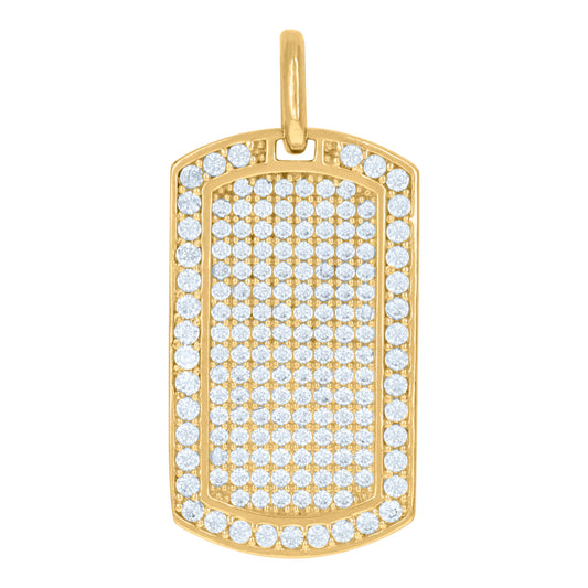 10Kt Gold Cz Pendant