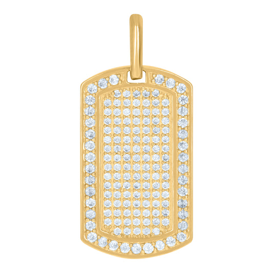 10Kt Gold Cz Pendant