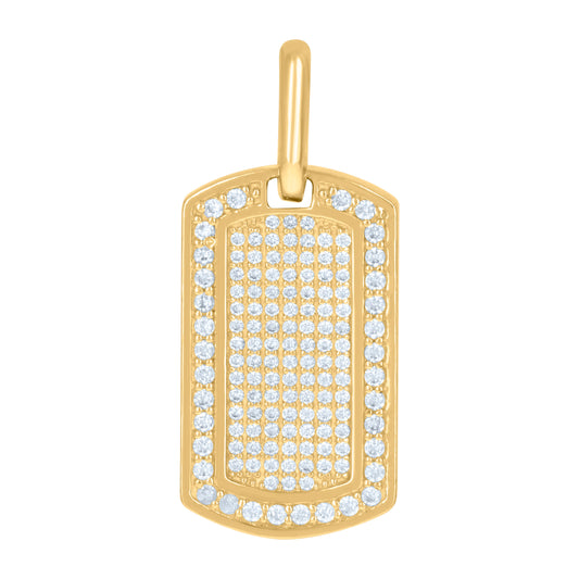 10Kt Gold Cz Pendant