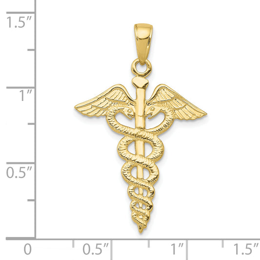 10k Caduceus Pendant