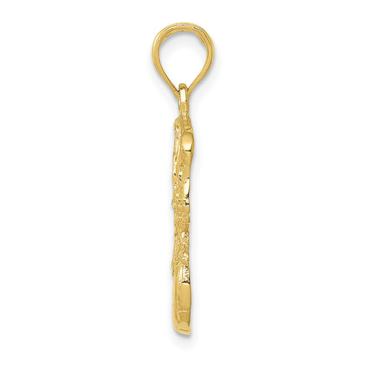 10K Swoosh Basketball and Net Pendant