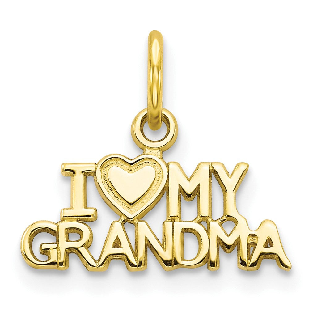 10K I LOVE MY GRANDMA Charm