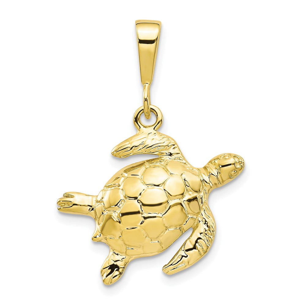 10k Turtle Pendant