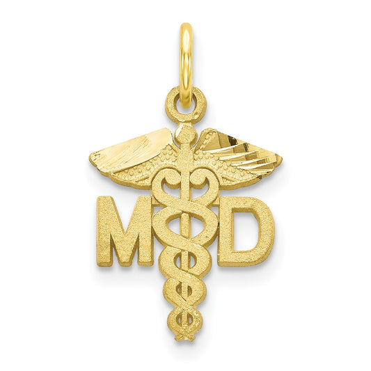 10k Solid Doctor of Medicine MD Charm