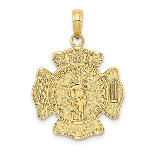 10k St. Florian Protect Us/Fire Dept. Pendant