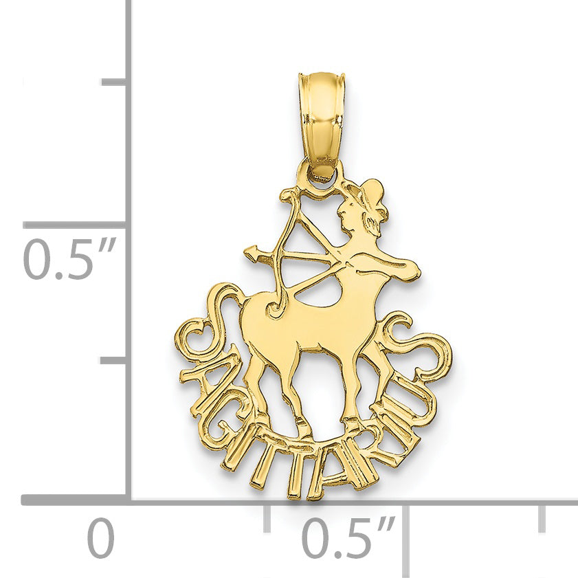 10K SAGITTARIUS Zodiac Charm