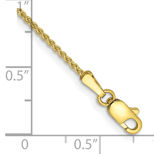 10k 1.25mm Spiga Chain Anklet