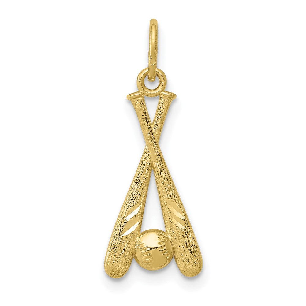 10k Baseball Bats & Ball Pendant