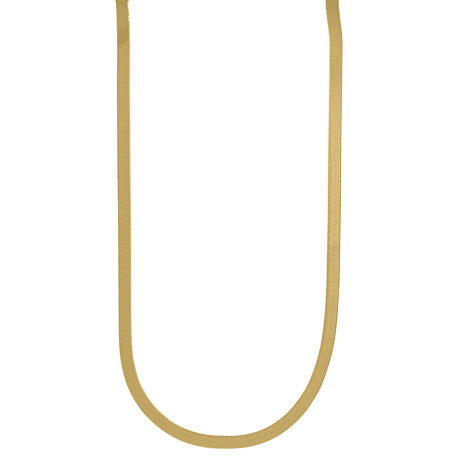 10kt Yellow Gold Herringbone Chain 5mm 7 To 24 Inches