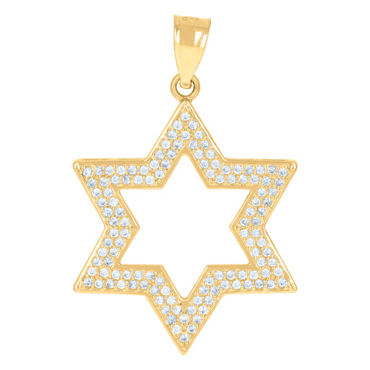 10Kt Gold Cz Pendant