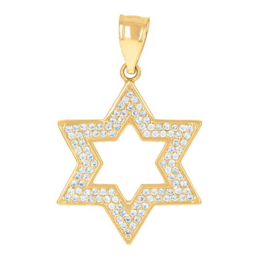 10Kt Gold Cz Pendant