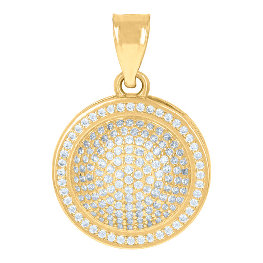 10Kt Gold Cz Pendant