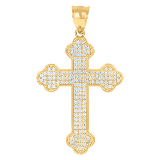 10Kt Gold Cz Pendant