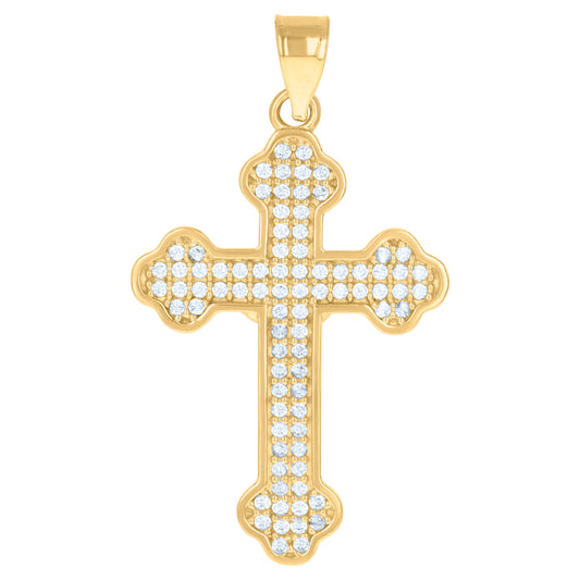 10Kt Gold Cz Pendant