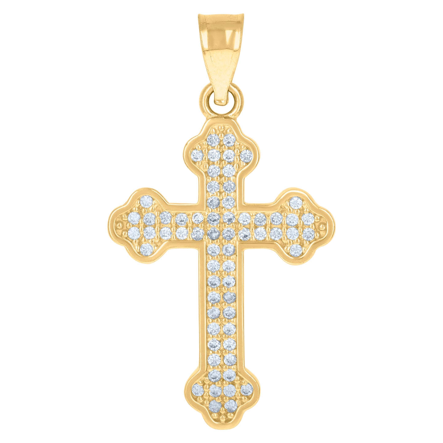 10Kt Gold Cz Pendant