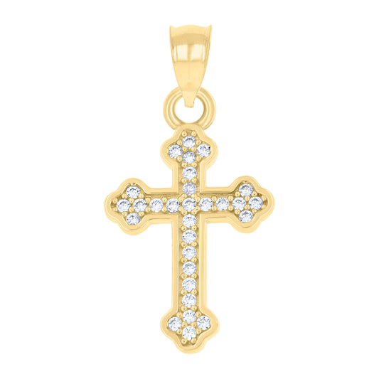 10Kt Gold Cz Pendant