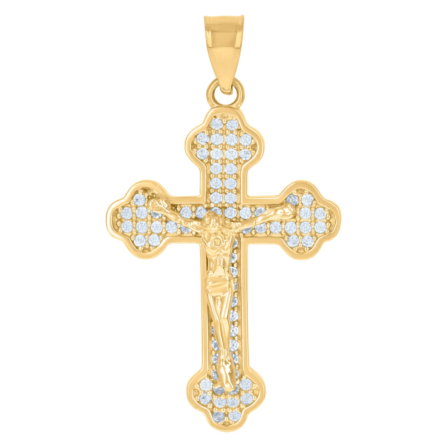 10Kt Gold Cz Pendant