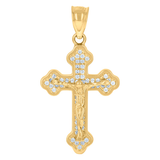 10Kt Gold Cz Pendant