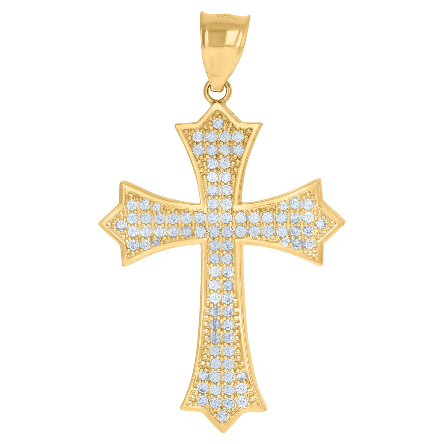 10Kt Gold Cz Pendant